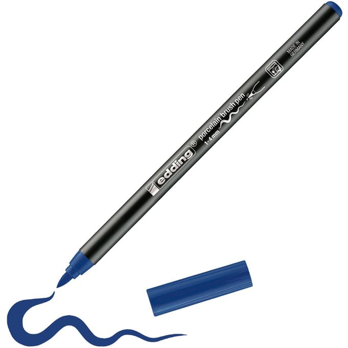 edding 4200 Porselein penseelpen - Staalblauw