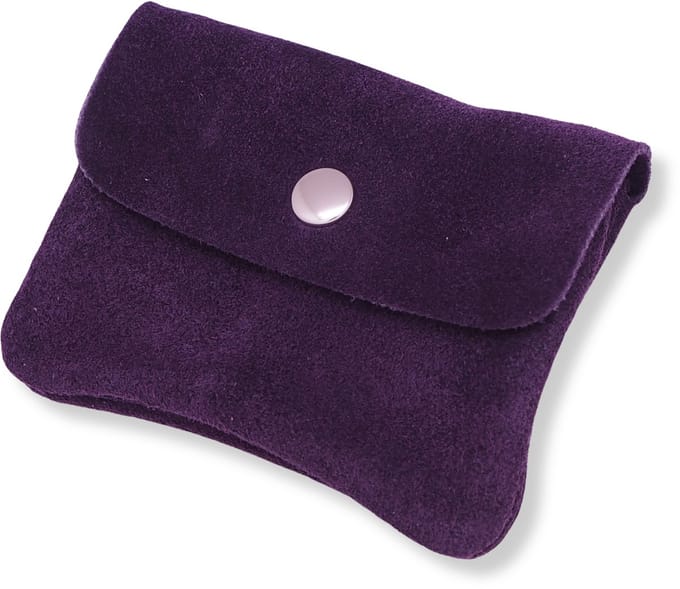 Bijoutheek Portemonnee Leer Italiaans Suede Paars