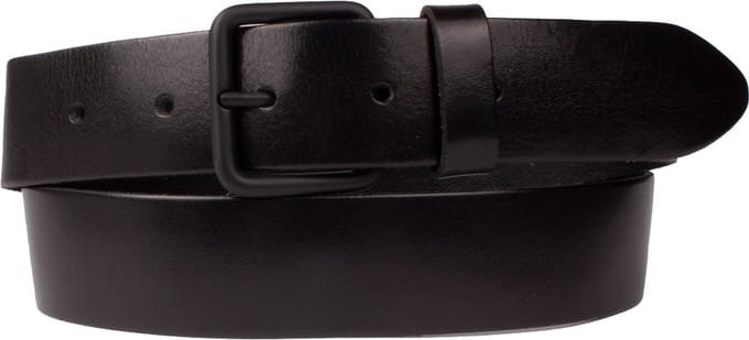 Presly & Sun Heren - Leren riem - Zwart - 90cm