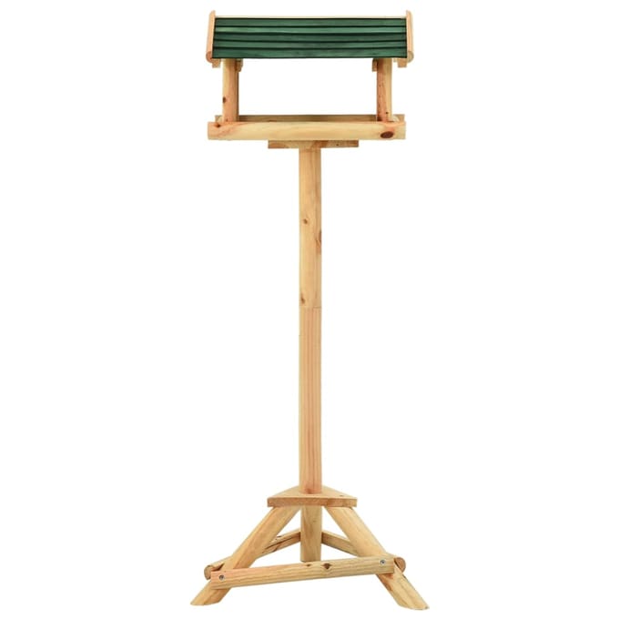vidaXL - Vogelvoeder - met - standaard - 37x28x100 - cm - massief - vurenhout