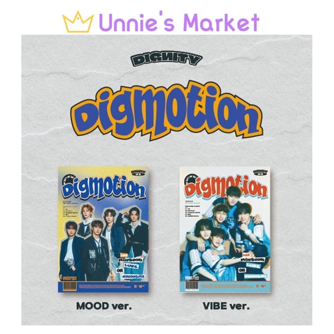 DIGNITY - DIGMOTION 1er Mini Album(HUMEUR Ver., VIBE Ver.) RANDOM VER. blue