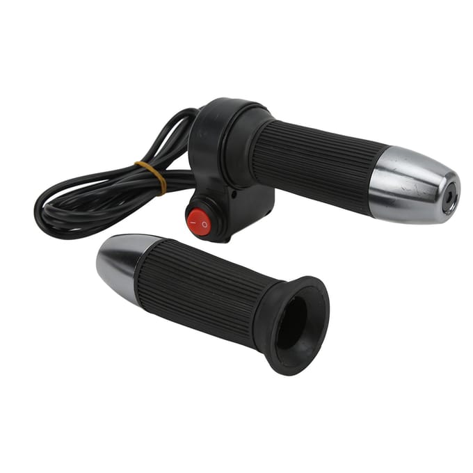 1 Paar set 12V‑99V Elektrische Fiets Gashendel Stuur Duurzaam Elektrische Fiets Gashendel Greep black