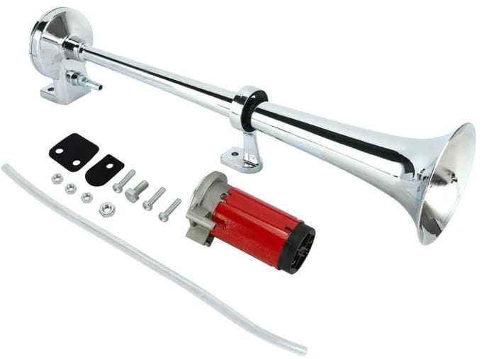 MRKK® Luchthoorn 12 Volt - Gastoeter met Compressor - Scheepshoorn