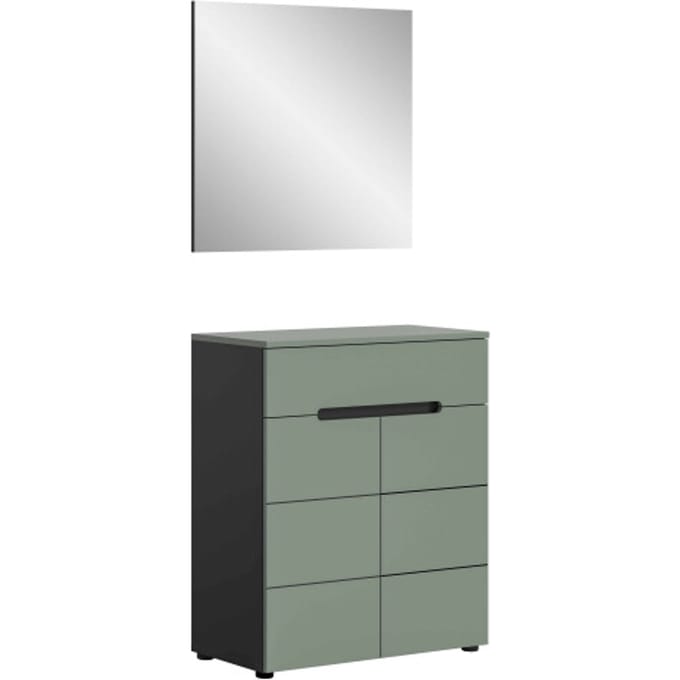 Canu kledingkastcombinatie Smoke Green NB Basaltgrijs NB - 37x80x190cm