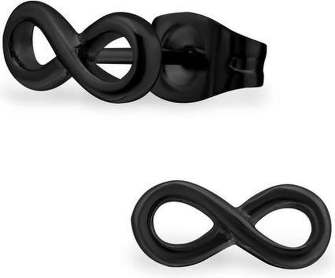 Amanto Oorbellen Branko - 316L Staal - Infinity/Oneindigheid - 10x4mm