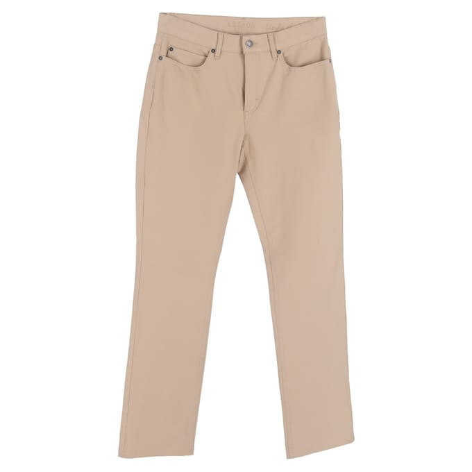 Escada jeans met rechte pijpen in beige katoenen denim