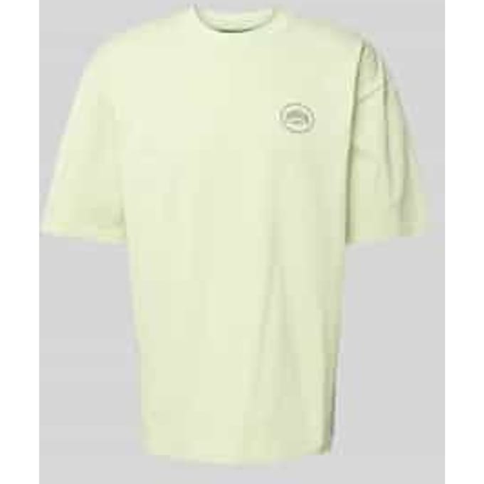 Oversized T-shirt met labelprint, model 'BUCKLIN'