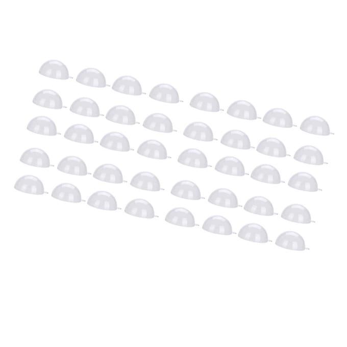 20 Stuks Vulbare Transparante Plastic Bal Bruiloft Kerst Decoratie Ornamenten (5 cm) white