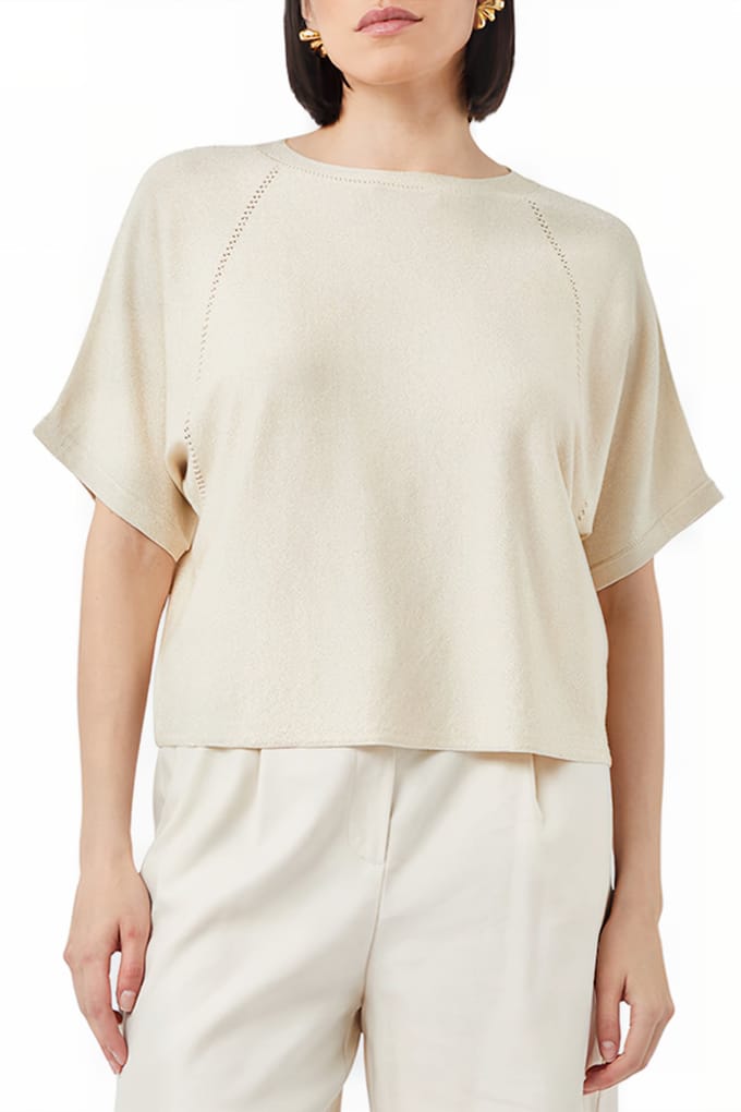 Comma  Pullover Offwhite Size: S | Knitted Sweaters Outlet | Dames | Wit