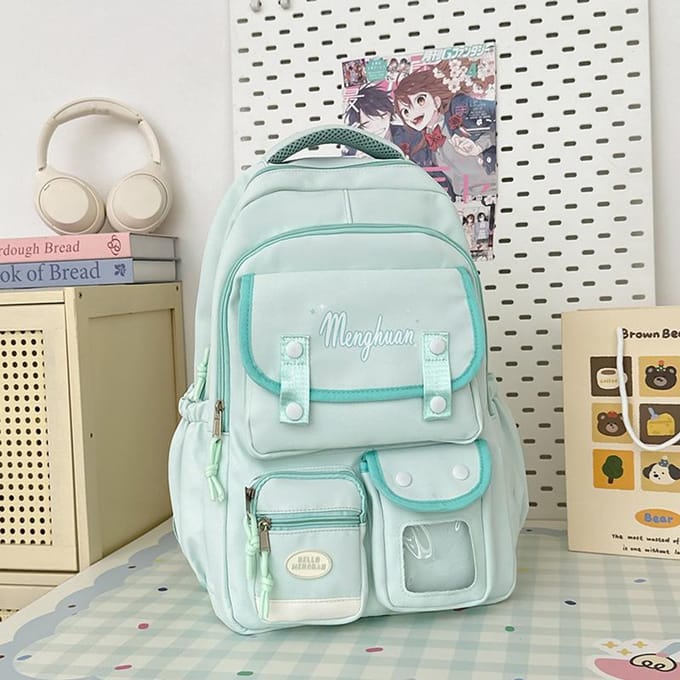 Schooltas Dames Japans Ins College Stijl Mode Joker Hoge capaciteit Middelbare School Studenten Computer Reisrugzak. .
