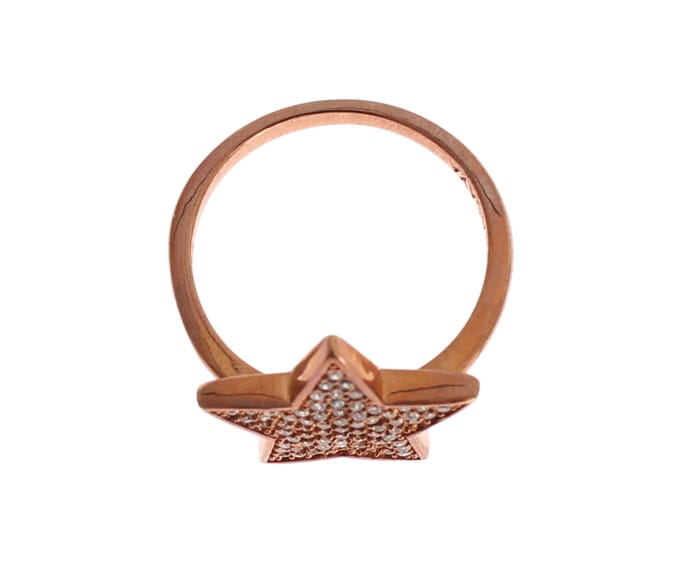 Nialaya Dames Heldere CZ Ster 925 Zilveren Ring