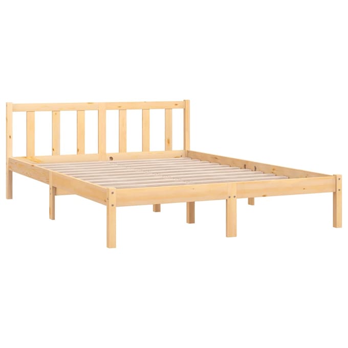 vidaXL - Bedframe - massief - grenenhout - 160x200 - cm