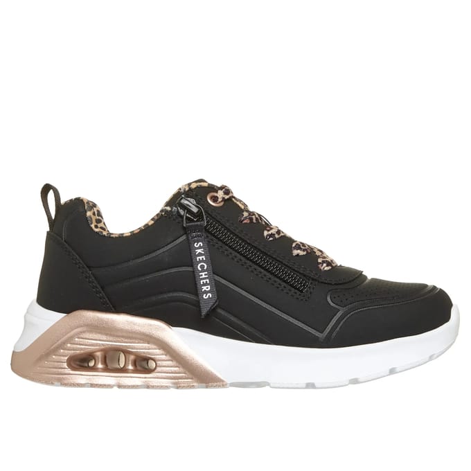 Skechers UNO LITE 2.0 - LEOPARD STRIDE Meisjes Sneakers - Multi / Zwart