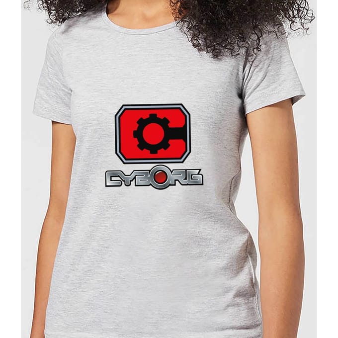 Justice League Cyborg Logo Women's T-Shirt - Grey - S