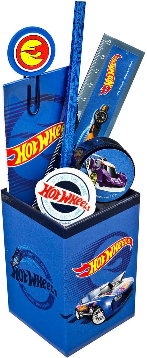 Hot Wheels gevulde pennenbak 7-delig