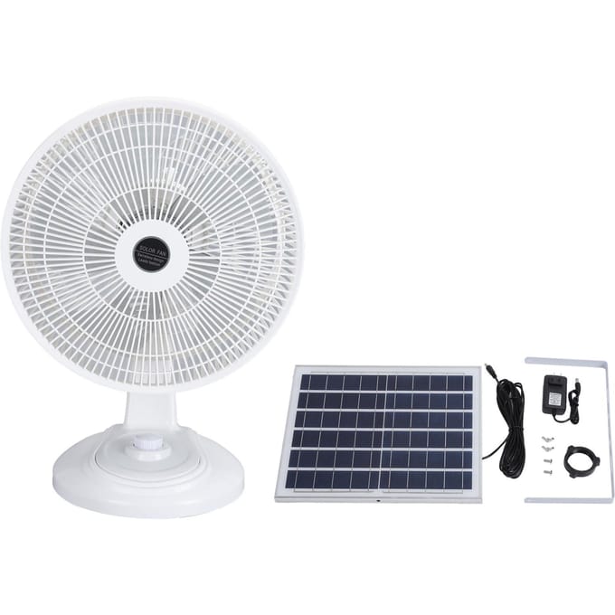 Zonne-tafelvloer ventilator Multifunctioneel Stil Efficiënt 3 Niveaus Verstelbaar Staande Voetventilator voor gray