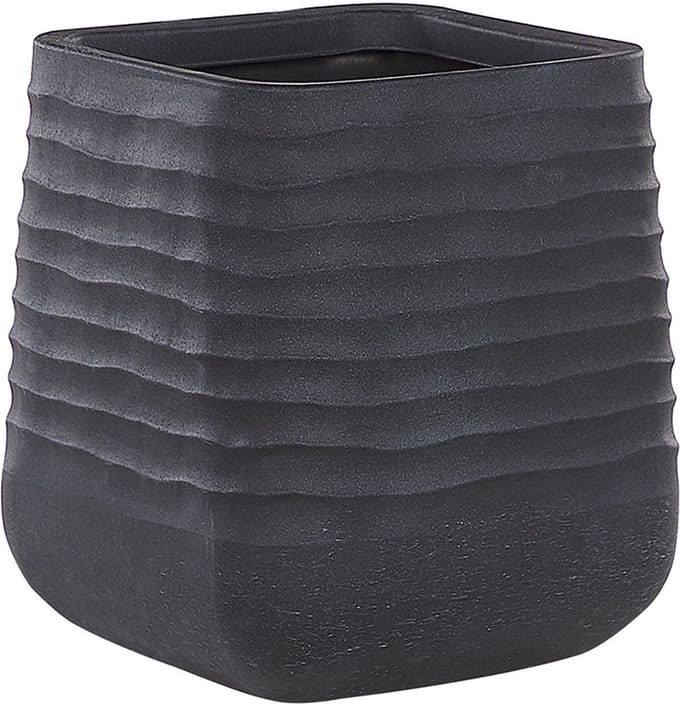 PARIKIA - Plantenbak - Zwart - 49 cm - Polyresin