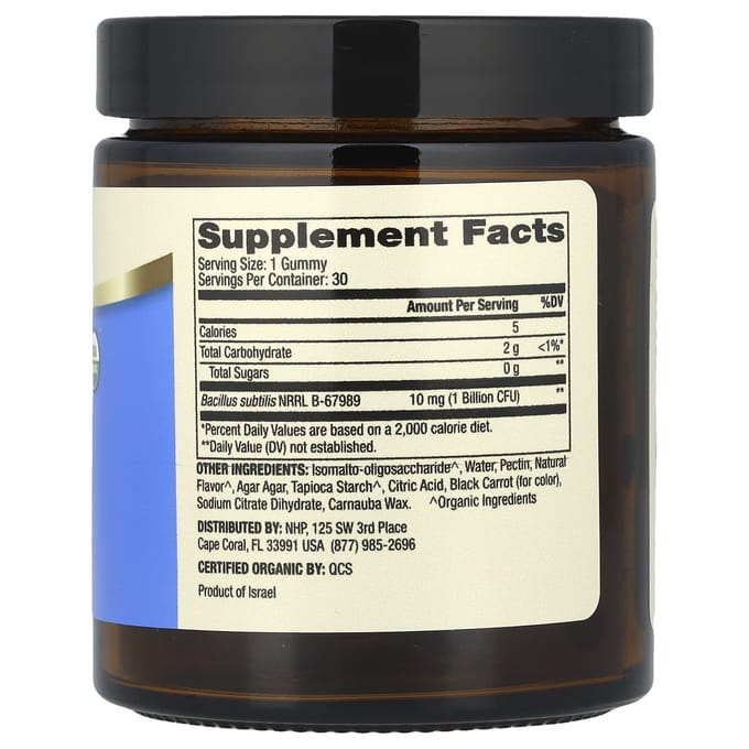 Dr. Mercola, Organic Complete Probiotic Gummies, for children, natural cherry, 1 billion CFU, 30 gummies