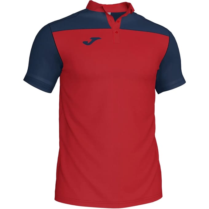 Joma Crew III Polo Heren - Rood / Marine | Maat: M