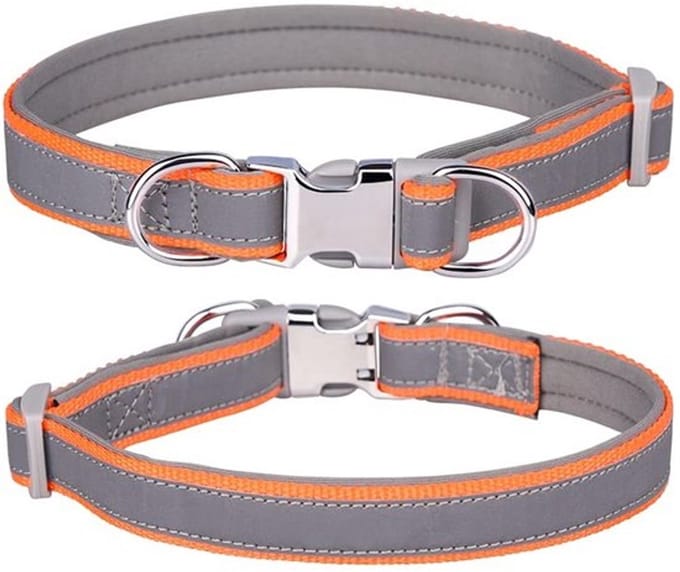 Vt products - Reflecterende halsband - Verstelbare hondenhalsband - Zacht neopreen