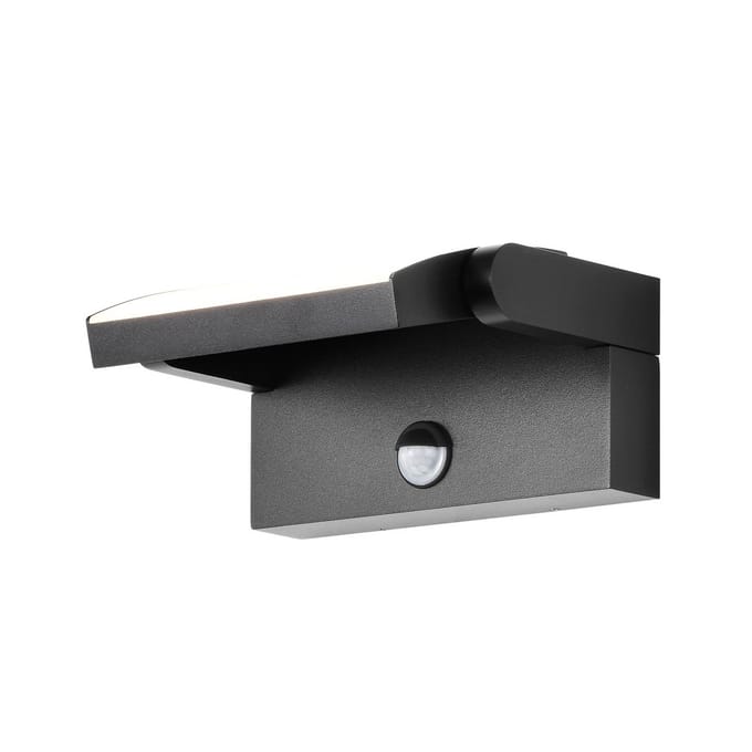 LED wandlamp CMD 9081, sensor, antraciet, 21 cm, CCT, IP54