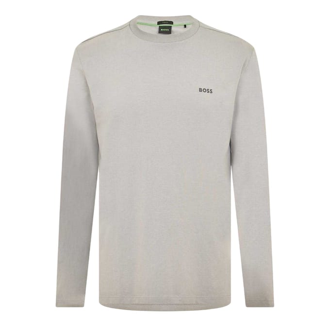 Boss Heren Klassiek Logo Regular T-Shirt (Grijs)