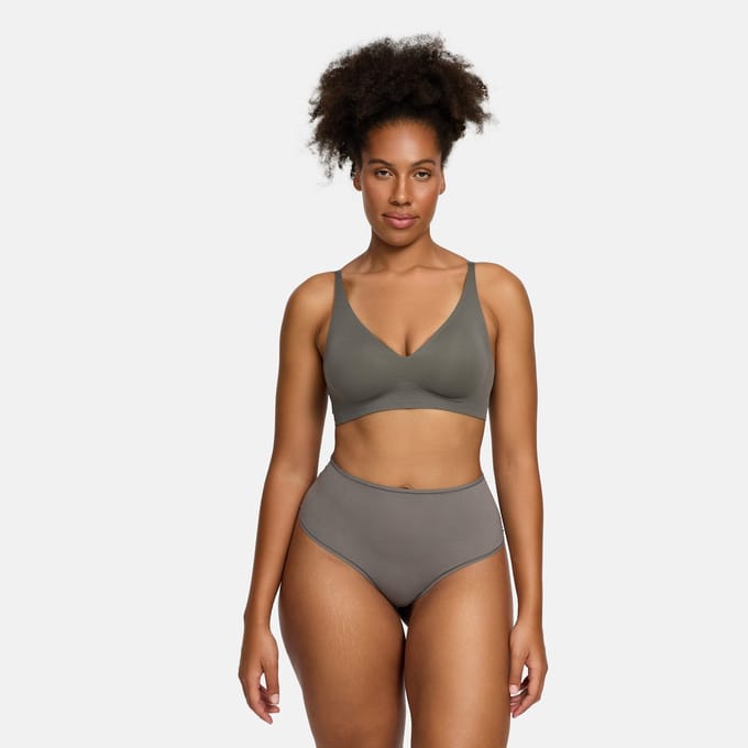 cfab - Hoge taille slips | Pak van 3 grafieten S