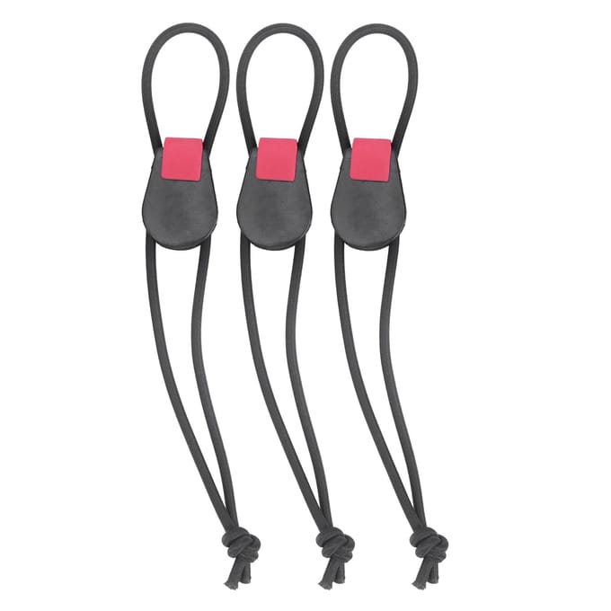 3 stuks Vishengel Snelbinders Leash voor Hengelsteunen Organizer Elastische Koordbanden black