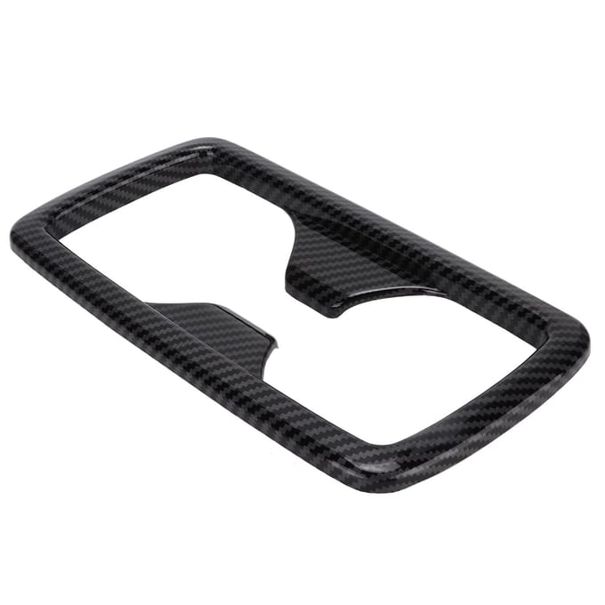 Achterste Bekerhouder Paneel Frame Trim Decor in Koolstofvezel Stijl Vervanging voor RAV4 2019?2021 black