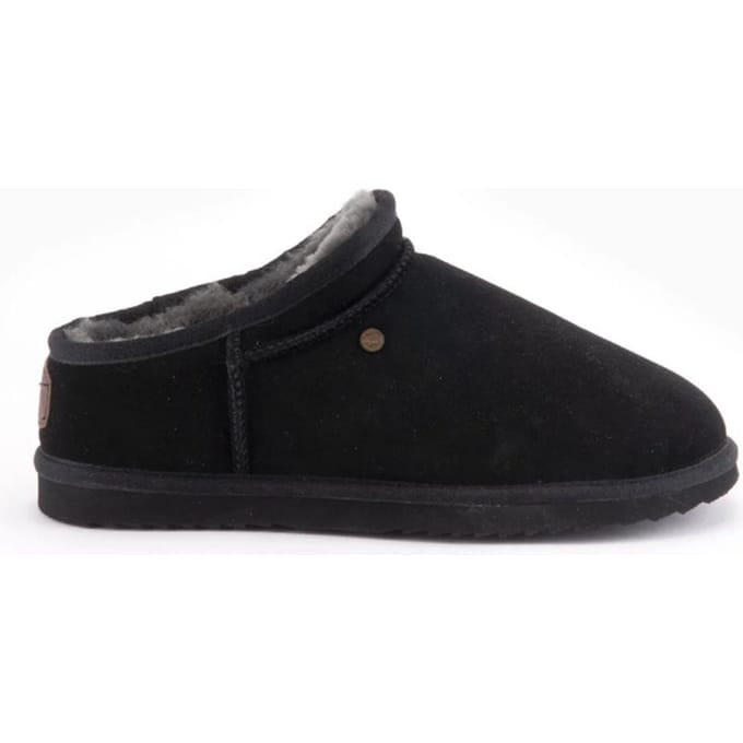 Warmbat Warmbat Conner Pantoffels zwart Suède