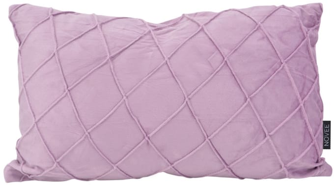 Sierkussen Velvet Cross Lila | 30x50 cm | Velvet/Polyester