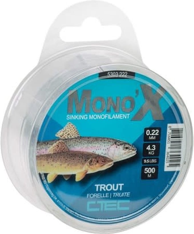 C-Tec Mono-X Trout 500m - Maat : 0.26mm