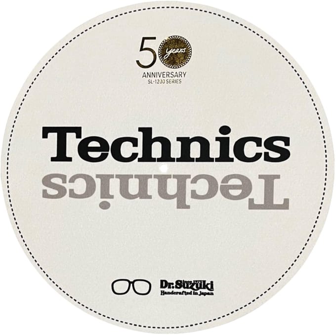 Dr. Suzuki X Technics 12" 50th Limited Edition, white - Slipmat voor platenspeler