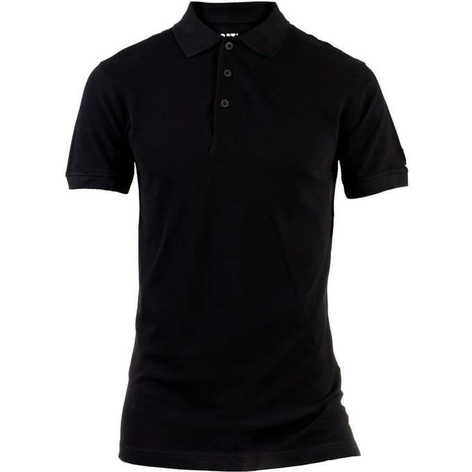 Caterpillar Essentials Katoenen Zwarte Poloshirt voor Mannen