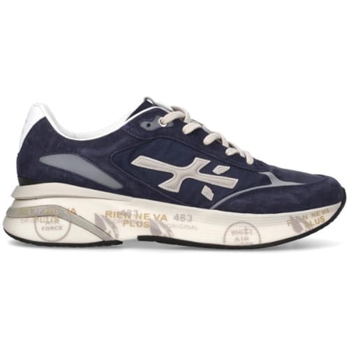 Premiata Moerun Sneakers - Textiel - Heren - Blauw - Maat 40