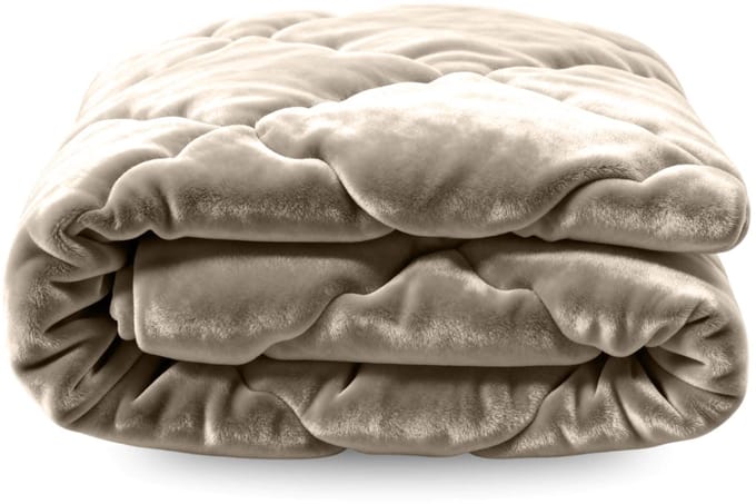 Zelesta Flanel Uni - Taupe 200x200cm