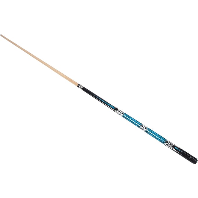 Poolkeu 10mm Keupunt 12-delig 145cm 57 Inch Esdoorn Biljart Poolkeu met Zwart Rubber