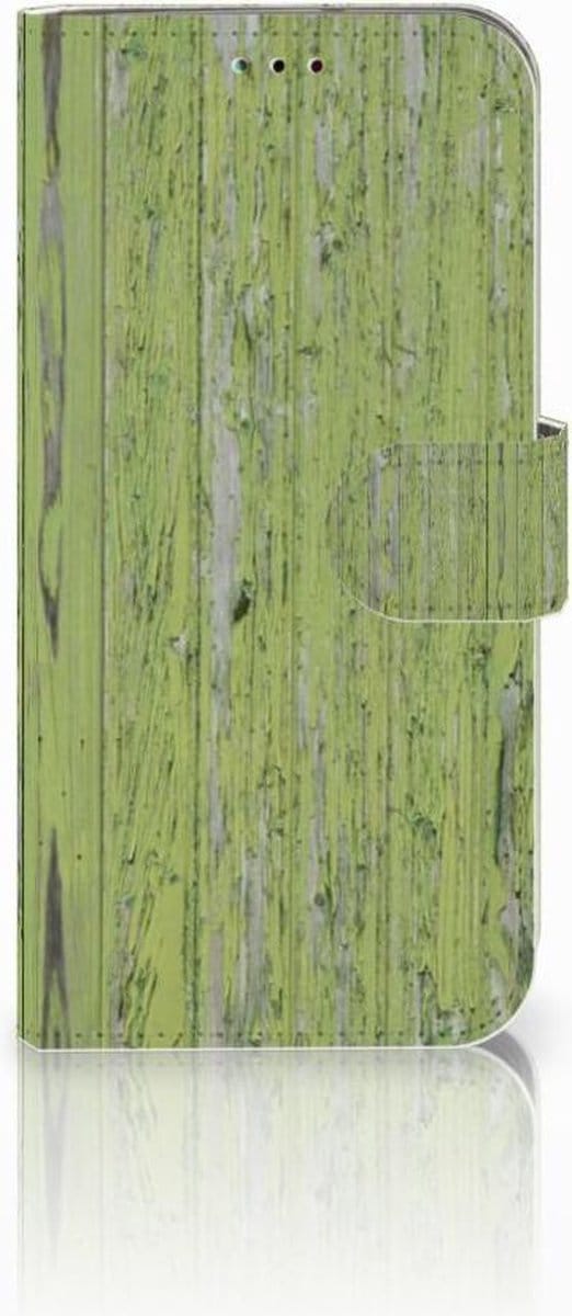 Samsung Galaxy A40 Book Style Case Green Wood
