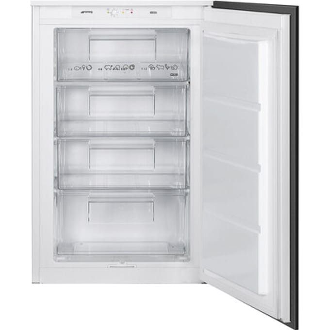 SMEG Inbouw vriezer Vriezers, Universeel, Enkeldeurs, Inbouw, Positie scharnier: Rechts, Wit, Statisch, E