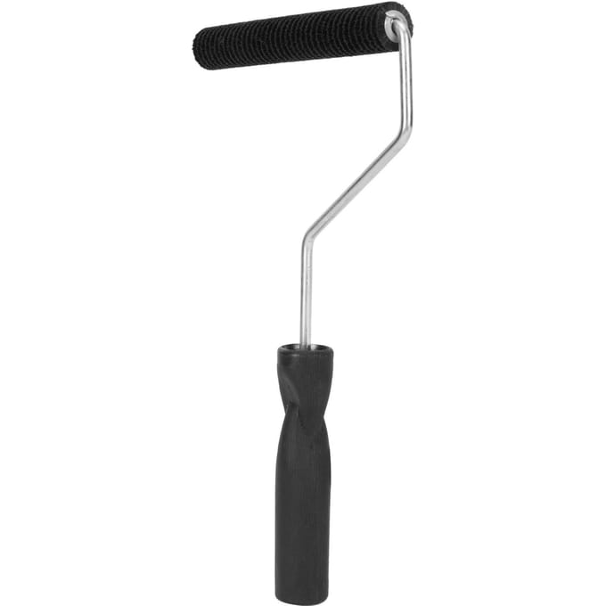 Rouleau en fibre de verre Rouleau portable pour baignoire Outil à poils Résine Stratification Rouleau à bulles pour fenêtre Baignoire Porte Type D black
