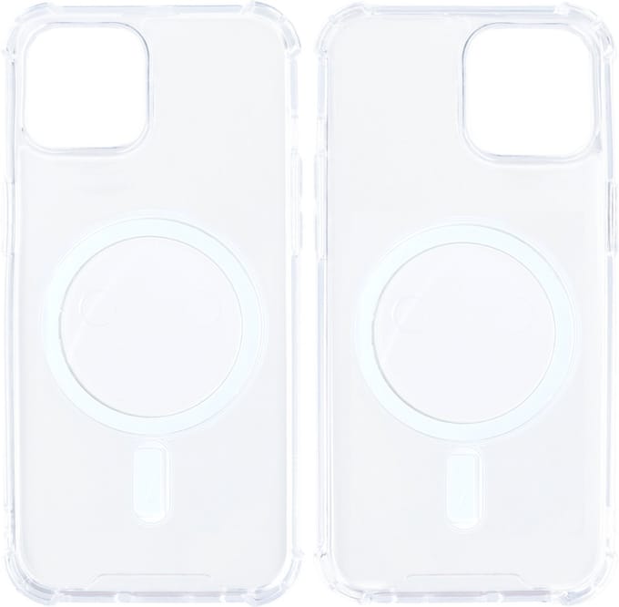 Rixus For iPhone 14 Pro Anti-Burst Case With Magsafe Transparent