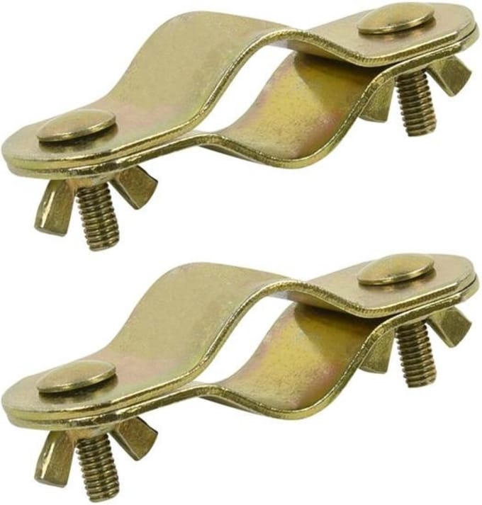 ProPlus Daksteunklem - Dubbel - Metaal - Ø 22-25 mm - 85 mm - 2 stuks