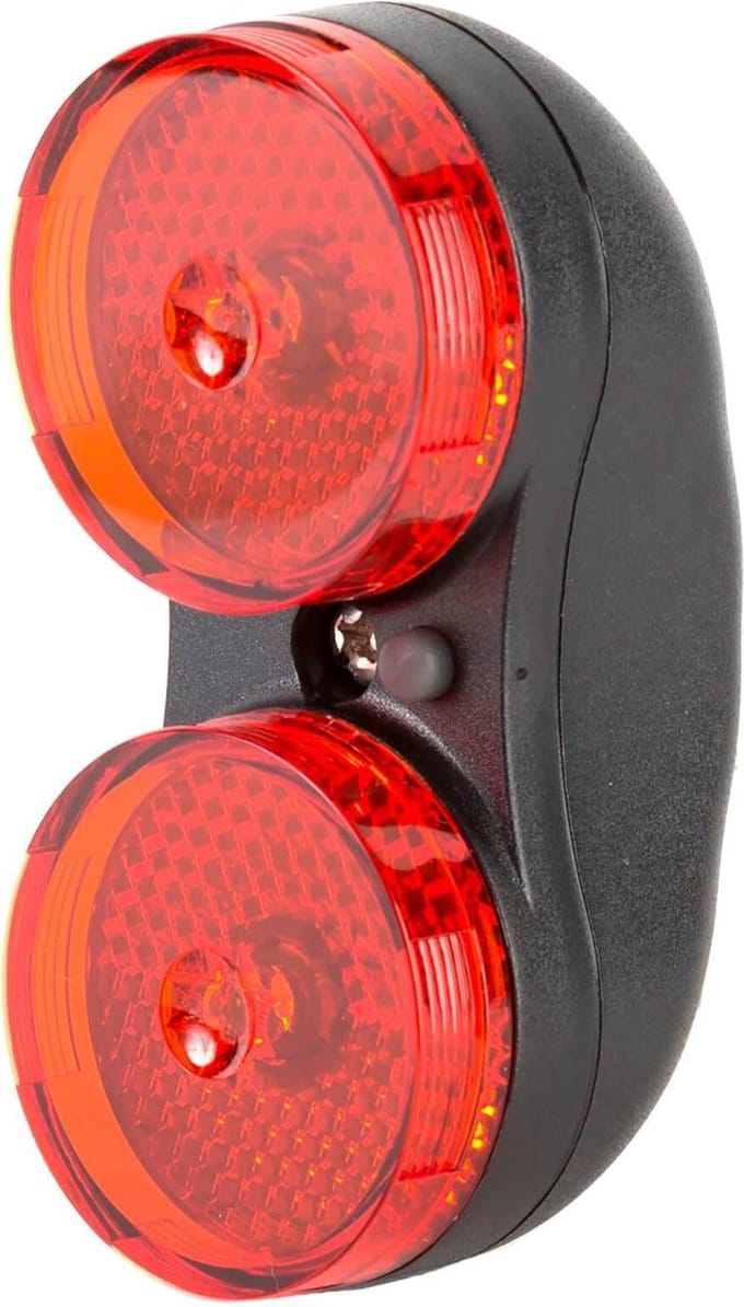 Ikzi Light Achterlicht Dobbel Led Spatbord Rood/zwart