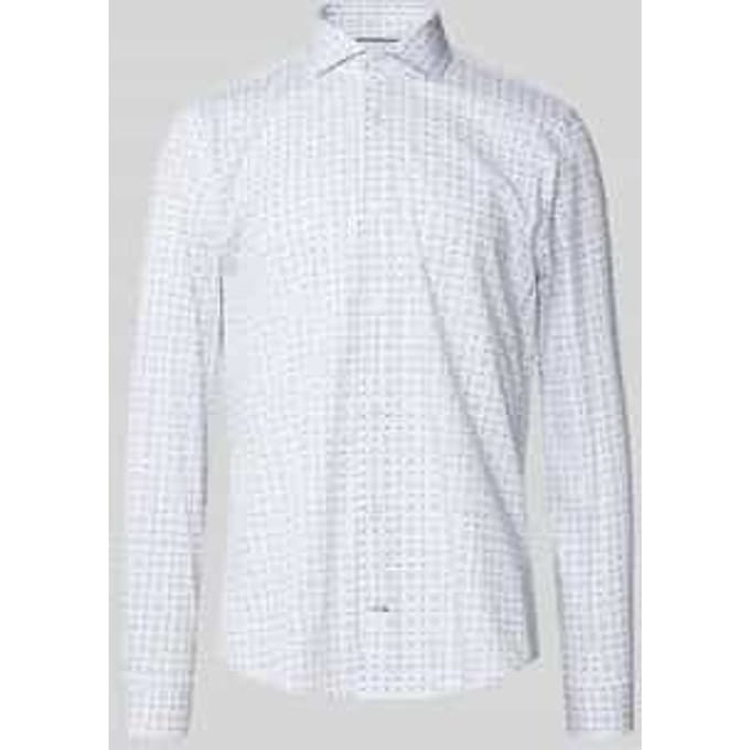 Slim fit zakelijk overhemd met knoopsluiting, model 'Pares'
