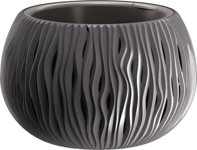 Bloemschaal Plantschaal Sandy Bowl 29cm ANTRACIET Prosperplast