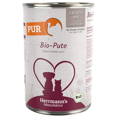 Herrmann's Bio Honden Blikvoeding - Pure Kalkoen - 400 g