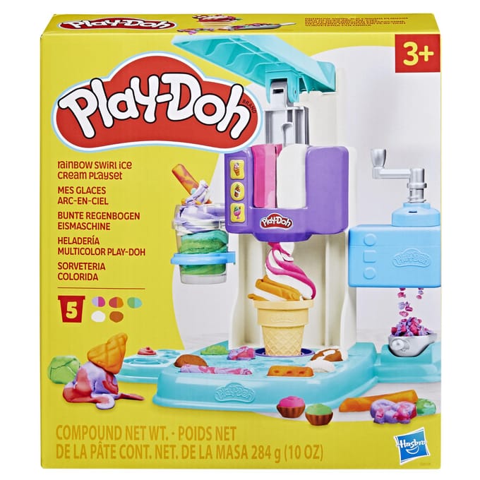 Play-Doh Rainbow Softijs Speelset - Boetseerklei - Inclusief 5 Play-Doh potjes