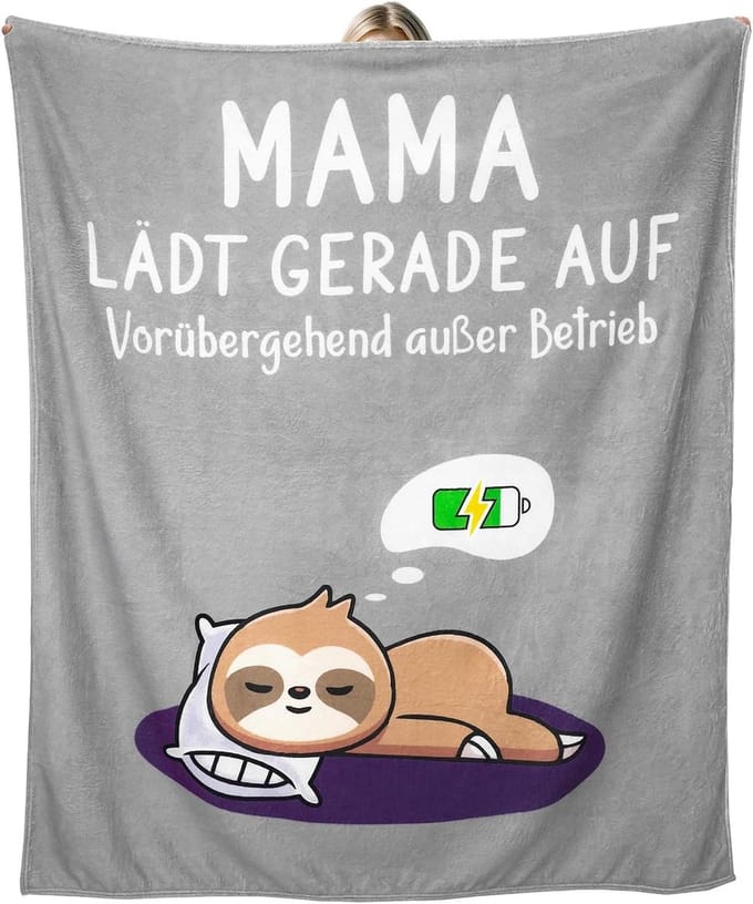 Extra Zachte Knuffeldeken Cadeau voor Mama - Comfortabele Plaid 130x150 cm