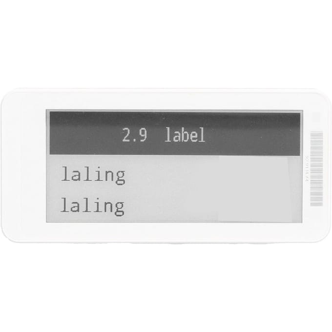 Elektronisch Prijskaartje Slimme ESL TFT Scherm Display Schaplabel Laag Verbruik Bluetooth 2.9in Zwart Wit white