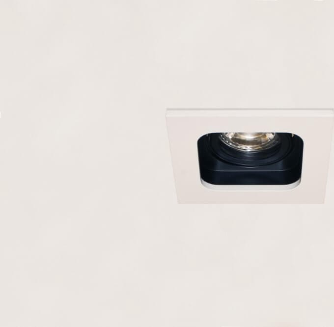 Artdelight - Inbouwspot Moggio 1 lichts GU10 wit zwart